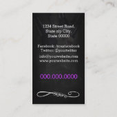 Makeup Artist brushes / Cosmetic Brushes Visitekaartje (Achterkant)