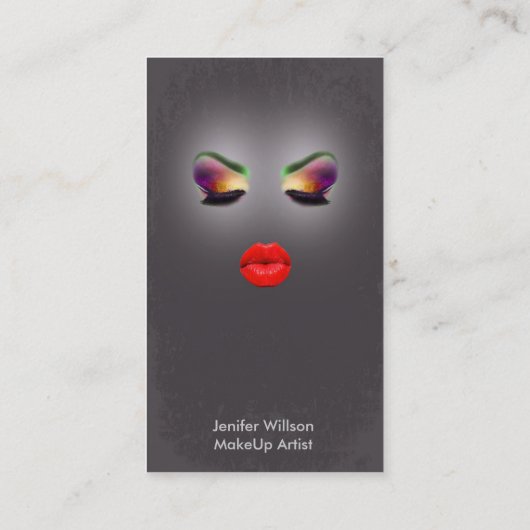 Makeup Artist Business Card Visitekaartje (Achterkant)
