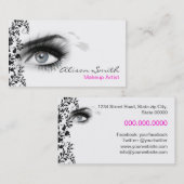 MakeUp artist business card Visitekaartje (Voorkant / Achterkant)