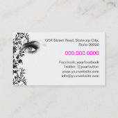 MakeUp artist business card Visitekaartje (Achterkant)
