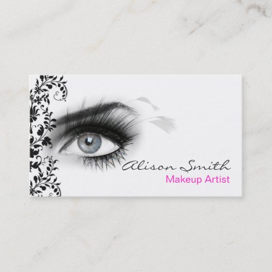 MakeUp artist business card Visitekaartje (Voorkant)
