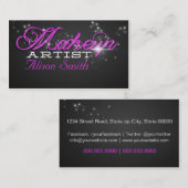 Makeup Artist business card Visitekaartje (Voorkant / Achterkant)