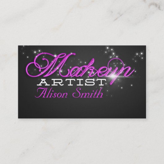 Makeup Artist business card Visitekaartje (Voorkant)