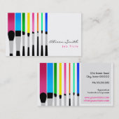 Makeup artist Business card Visitekaartje (Voorkant / Achterkant)