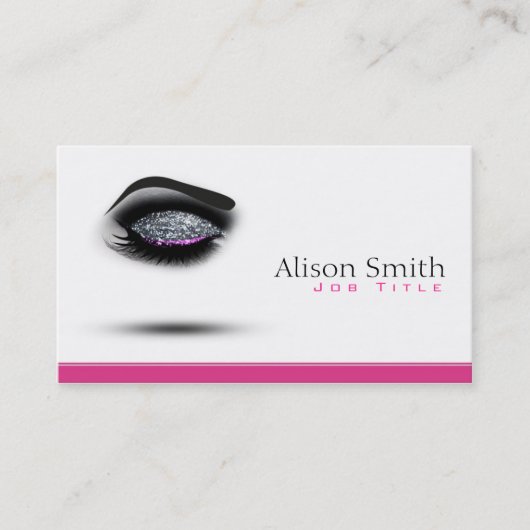 Makeup artist Business card Visitekaartje (Voorkant)