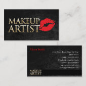 MakeUp artist business card Visitekaartje (Voorkant / Achterkant)
