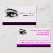 MakeUp artist business card Visitekaartje (Voorkant / Achterkant)