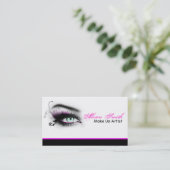 MakeUp artist business card Visitekaartje (Staand voorkant)