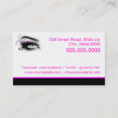 MakeUp artist business card Visitekaartje (Achterkant)
