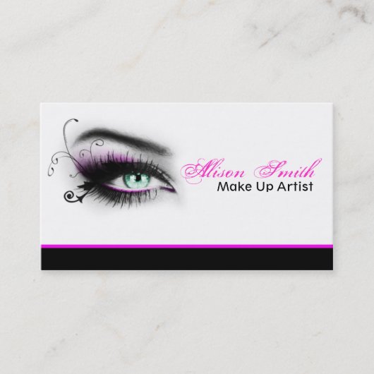 MakeUp artist business card Visitekaartje (Voorkant)