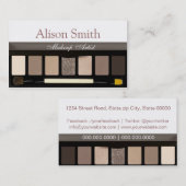 Makeup Artist business card Visitekaartje (Voorkant / Achterkant)