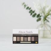 Makeup Artist business card Visitekaartje (Staand voorkant)