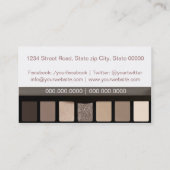 Makeup Artist business card Visitekaartje (Achterkant)