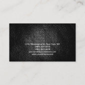 Makeup Artist Calligraphy Leather Visitekaartje (Achterkant)