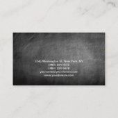 Makeup Artist Chalkboard Gray Visitekaartje (Achterkant)