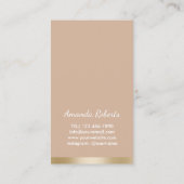 Makeup Artist Chic Beauty in Sunbrin Modern Visitekaartje (Achterkant)