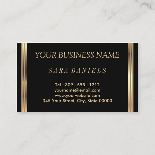 Makeup Artist Cinnamon Red Lips op zwart Visitekaartje (Achterkant)