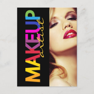 Makeup Artist Comp Card Briefkaart
