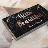 Makeup Artist Copper Typography Marble Referral
