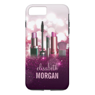 Makeup Artist Cosmetician - Roze Beauty Glitter Case-Mate iPhone Case