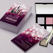 Makeup Artist Cosmetician - Roze Beauty Glitter Visitekaartje