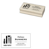 Makeup Artist Cosmetics Lipstick Mascara Adres Rubberstempel (Gestempeld)