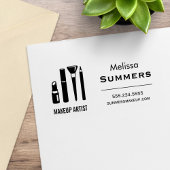 Makeup Artist Cosmetics Lipstick Mascara Adres Rubberstempel