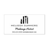 Makeup Artist Cosmetics Lipstick Mascara Adres Zelfinktende Stempel (Design)