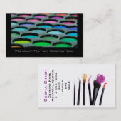 Makeup Artist Cosmetics Palette Visitekaartje (Voorkant / Achterkant)