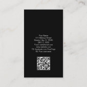 Makeup Artist Cosmetoloog Beauticiste QR Code Visitekaartje (Achterkant)