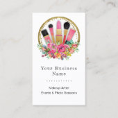 Makeup Artist Cosmetoloog Beauticiste QR Code Visitekaartje (Voorkant)