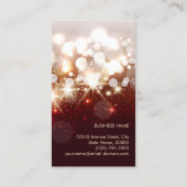 Makeup Artist Cosmetoloog Shiny Glitter Sparkle Visitekaartje (Achterkant)