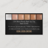 Makeup Artist / Cream Eyeshadow Palette Visitekaartje (Achterkant)