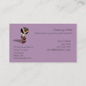 Makeup Artist Creëer Uw eigen Gemakkelijke Generie Visitekaartje (Achterkant)
