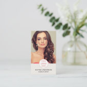 Makeup Artist Custom Logo Foto Visitekaartje (Staand voorkant)