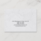 Makeup Artist Damask Pattern Visitekaartje (Achterkant)