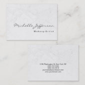 Makeup Artist Damask Pattern Visitekaartje (Voorkant / Achterkant)