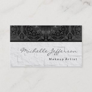 Makeup Artist Damask Wall Pattern Visitekaartje