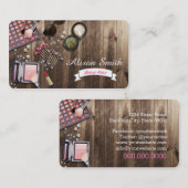 Makeup Artist Desk / Makeup Vanity Desk Visitekaartje (Voorkant / Achterkant)
