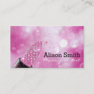 Makeup Artist / Diamonds Lipstick Visitekaartje