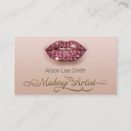 Makeup Artist / Diamonds Sparkle Lips Visitekaartje