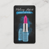 Makeup Artist/Diamonds Sparkle Lipstick Visitekaartje (Voorkant)