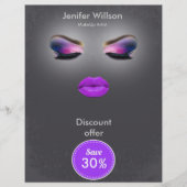 Makeup Artist Discount Offer Flyer (Voorkant)
