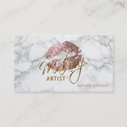 Makeup Artist Dusty Roos Benoeming Afsprakenkaartje (Voorkant)