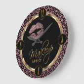 Makeup Artist Dusty Roos Licht met luipaard afdruk Grote Klok (Hoek)