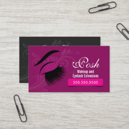 Makeup Artist en Eyelash Extensions Visitekaartje