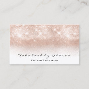 Makeup Artist Event Beauty Blogger Glitter White Visitekaartje