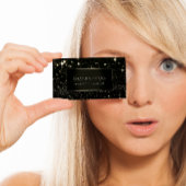 Makeup Artist Event Black Lijst Gold Spark Sepia Visitekaartje