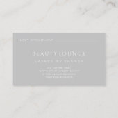 Makeup Artist Event Lashes Beauty Pink Grey Eyes Afsprakenkaartje (Achterkant)