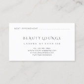 Makeup Artist Event Lasht Stylist Gold Black Afsprakenkaartje (Achterkant)